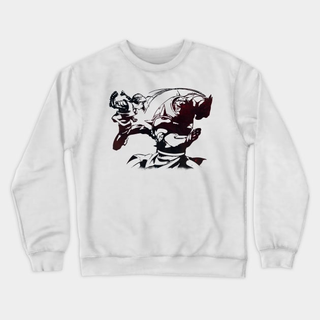 Edward and Aplhonse Elric FullMetal Alchemist Crewneck Sweatshirt by SirTeealot